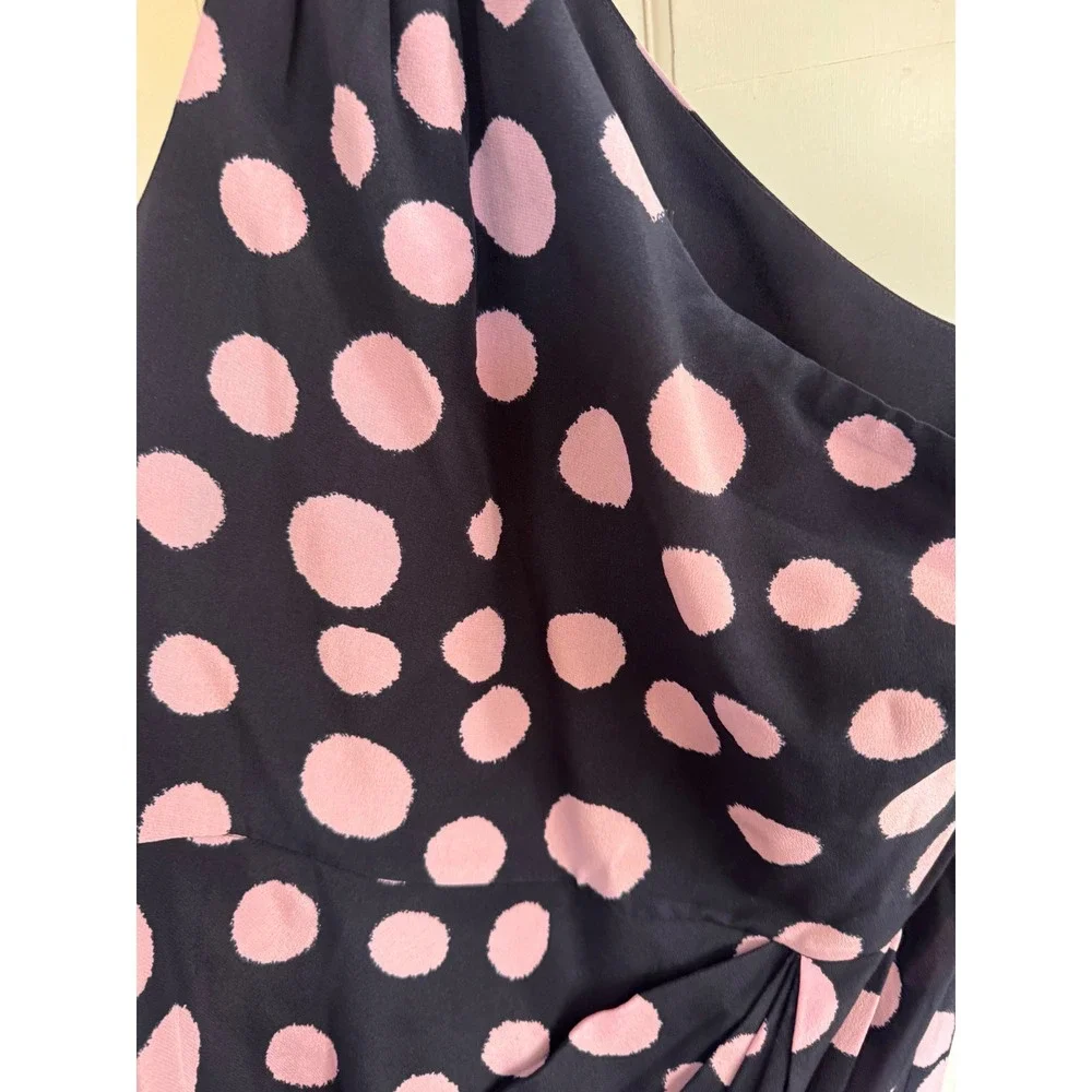 NWT J.Crew silk one shoulder polka dot dress size‎ 6